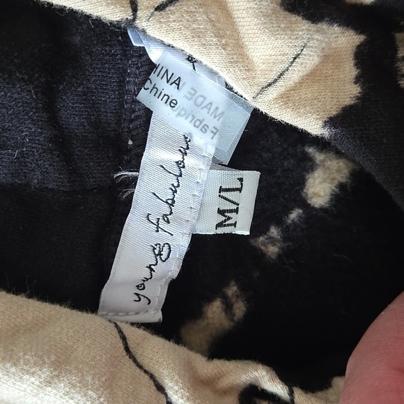 Young Fabulous & Broke Tie Dye Cropped Hoodie Sweatshirt Size M/L Boho - Picture 3 of 5